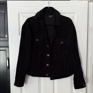 Lira  Black Corduroy Jean Jacket size M